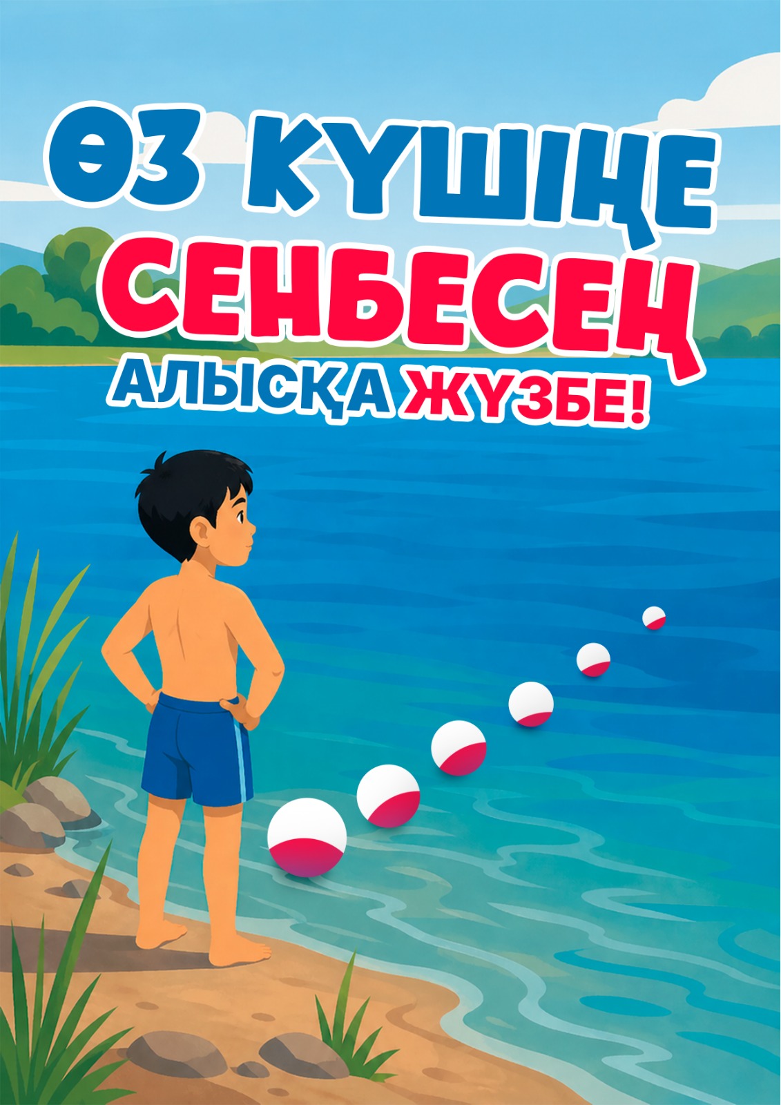 Өз күшіңе сенбесең алысқа жүзбе!